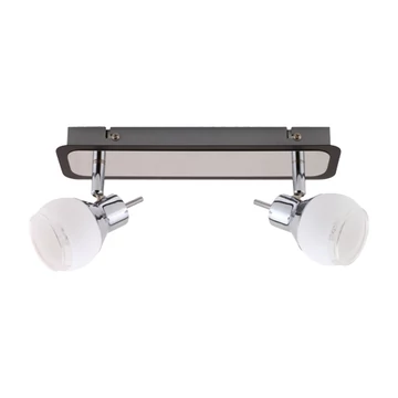 Epos króm/wenge 2-es LED fali lámpa