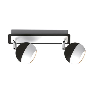 Kombi LED mennyezeti lámpa fekete/fehér GU10-es foglalattal