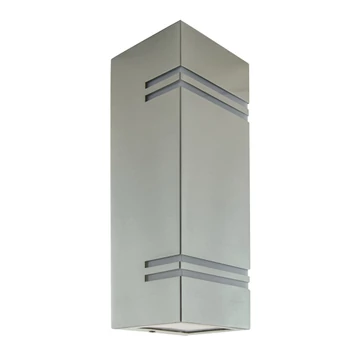 Keler kültéri matt króm oldalfali lámpa 250x80