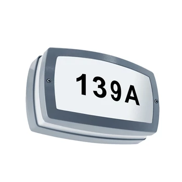 Solina Led 8 W-os, szürke házszám világító lámpa