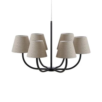 Markslöjd COZY csillár 6L fekete/bézs