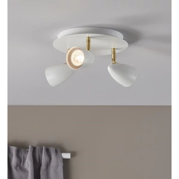 MARKSLÖJD CIRO Ceiling 3L fehér/sárgaréz