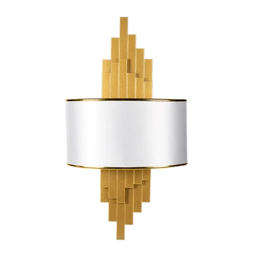 BRETON fali lámpa 2xE14 arany/fehér