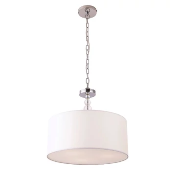 ELEGANCE mennyezeti lámpa króm/fehér 450mm