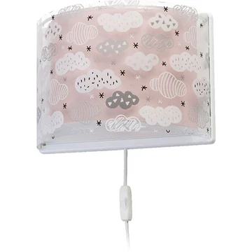 Dalber gyereklámpa.- 'clouds' rózsaszín fali lámpa