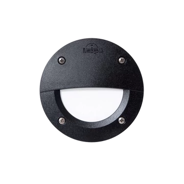 LETI 100EL kültéri LED süllyesztett fali lámpa 3W fekete