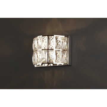 DIAMANTE fali lámpa króm 135mm