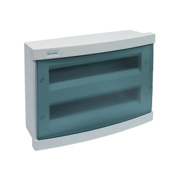 Műanyag falon kívüli elosztódoboz 24 modul kék ajtó