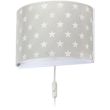 Dalber gyereklámpa - 'stars' szürke fali lámpa
