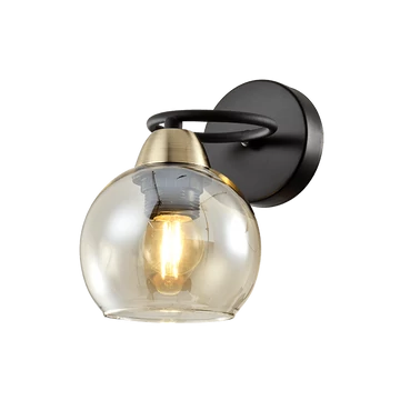 Jay fali lámpa matt fekete/bronz szín