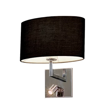 TOMY fali lámpa 1XE27 + 1WLED 4000K sötét szürke