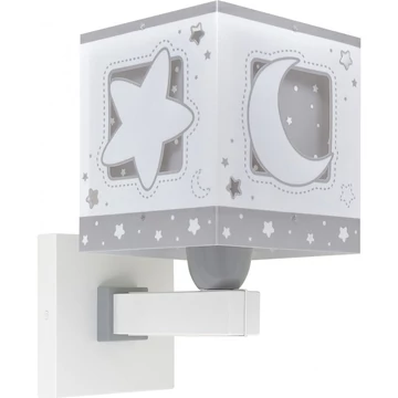  DALBER MOONLIGHT szürke gyerek fali lámpa