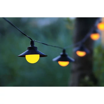 Napelemes LED fényfüzér 0.6W 8PCS. 2000K IP68