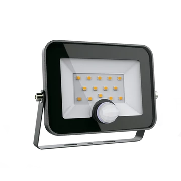 VEGA10 LED kültéri relektor mozgásérzékelővel 10W, 5500K, fekete