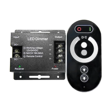 RF mini LED vezérlő 18A(216-432W) 12-24VDC