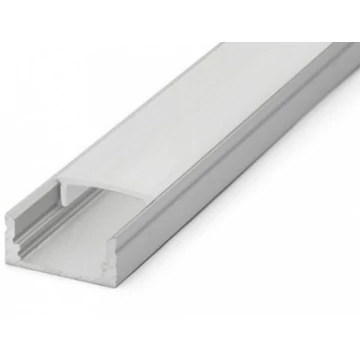 LEDmaster Felületre szerelhető aluprofil, opál fedéllel