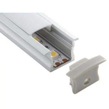 LEDmaster Süllyeszthető aluprofil, mély, opál fedéllel, 2 méteres szál