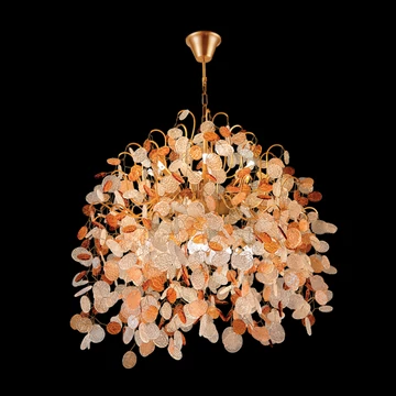 Luxus kinézetű üveg csillár