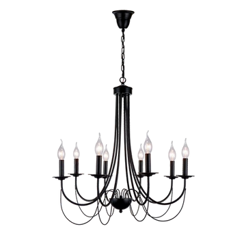 ANGELA csillár fekete 8xE14 