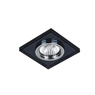 Négyzet alakú spotlámpa fekete