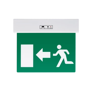 Balra mutató vészkijáratjelző tábla - függeszthető