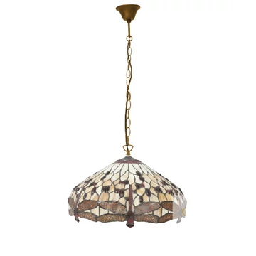 Filamentled Dragonfly W Tiffany függeszték, 1x60W