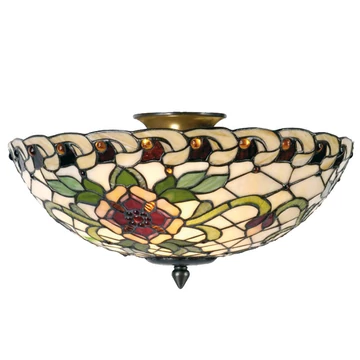 Filamentled Wellington L Tiffany mennyezeti lámpa