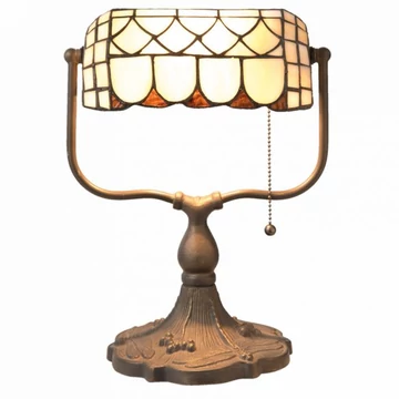Filamentled Wem Tiffany Bankár lámpa