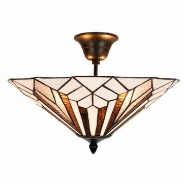 Filamentled Morpeth Semi Flush Tiffany mennyezeti lámpa