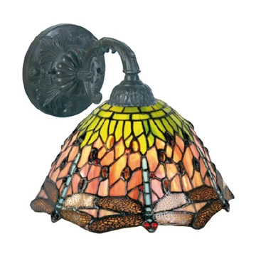 Filamentled Dragonfly Tiffany fali lámpa 40W