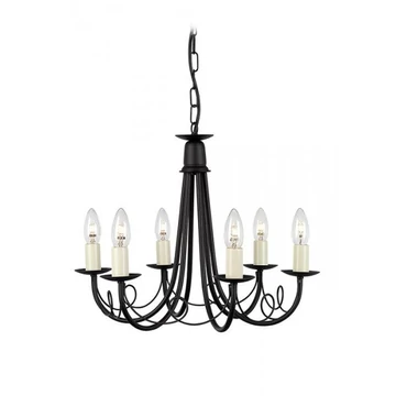 ELSTEAD Minster 6Lt csillár fekete