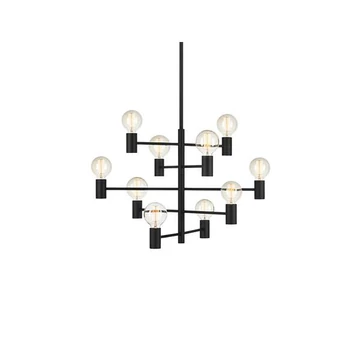 MARKSLÖJD PARIS 10 ágú függeszték fekete E27 10x60W