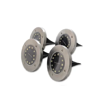 MasterLED Földbe szúrható 1 W-os kerek napelemes lámpa 12 SMD