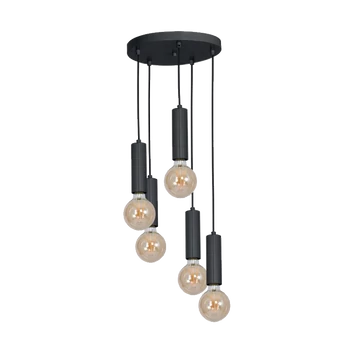 Quinn csillár 5xE27, fekete