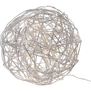 TRASSEL dekor gömb ezüst 30cm