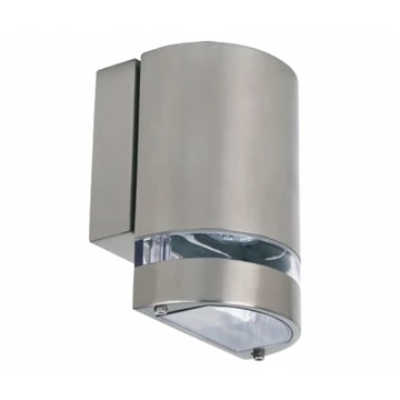 Strühm Gardenya 160x110 mm matt króm ívelt oldalfali lámpa, GU10-es foglalattal