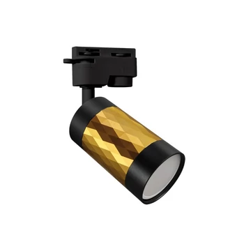 Strühm Piano TRA fekete/arany színű sínre szerelhető lámpa, GU10-es foglalattal