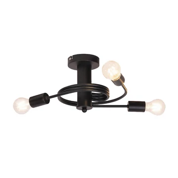 TWIST spotlámpa 3xE27 fekete