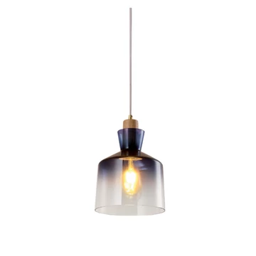 ALMA függeszték 1xE27 kék/fa