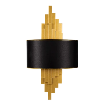 BRETON fali lámpa 2xE14 arany/fekete