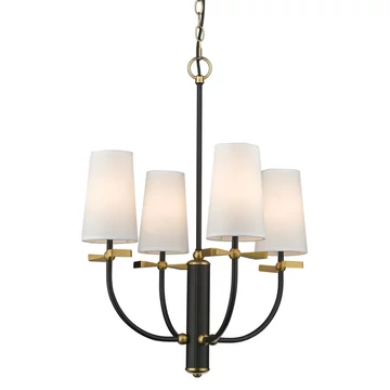 Bow-COS Cosmolight csillár lámpa 4x E14 fekete, sárgaréz, fehér