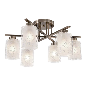 LEXI csillár 6XE27 antik réz