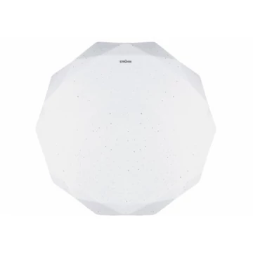 Strühm Diana 24 W-os ø400 mm sokszög alakú natúr fehér mennyezeti lámpa IP44-es 