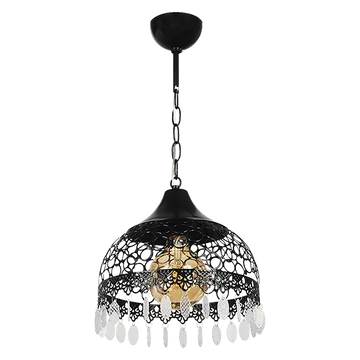 EBRULI csillár 1xE27 fekete