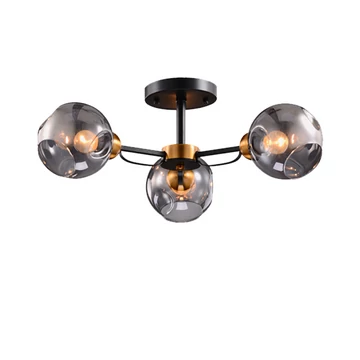 ELLARIA csillár 3xE27 Fekete/Antik sárgaréz