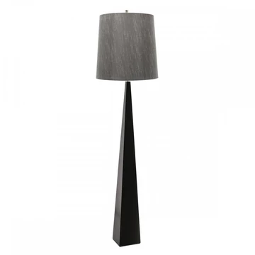 Ascent Elstead álló lámpa 181cm fekete, sötétszürke, szatén nikkel