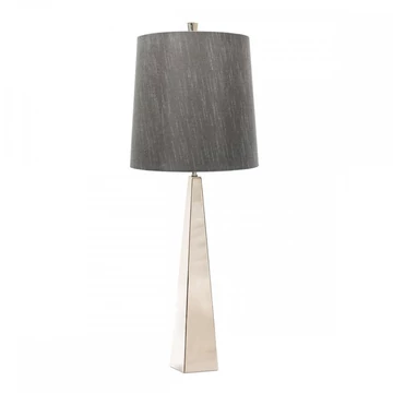 Ascent Elstead asztali lámpa szatén nikkel, sötétszürke 1x E27