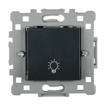 SPLENDOR EL0605 JELZŐFÉNYES NYOMÓGOMB FEKETE