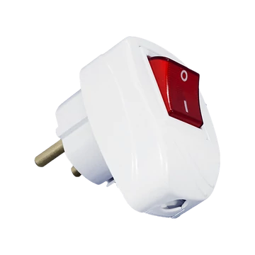 ELMARK PLUG WITH SWITCH 16А 2Р+Е LIGHTED WHITE