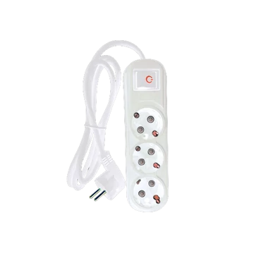 MULTIPLUG ТRIPLE 3M H05VV-F 3G1.5MM2, WHITE